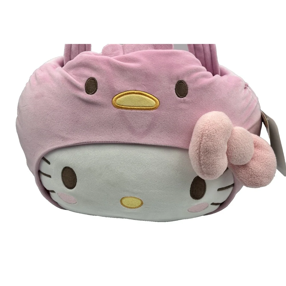 Sanrio Hello Kitty & Friends Spring Plush Pail Pink Easter Halloween Basket